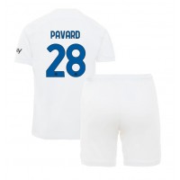 Inter Milan Benjamin Pavard #28 Vonkajší Detský futbalový dres 2023-24 Krátky Rukáv (+ trenírky)
